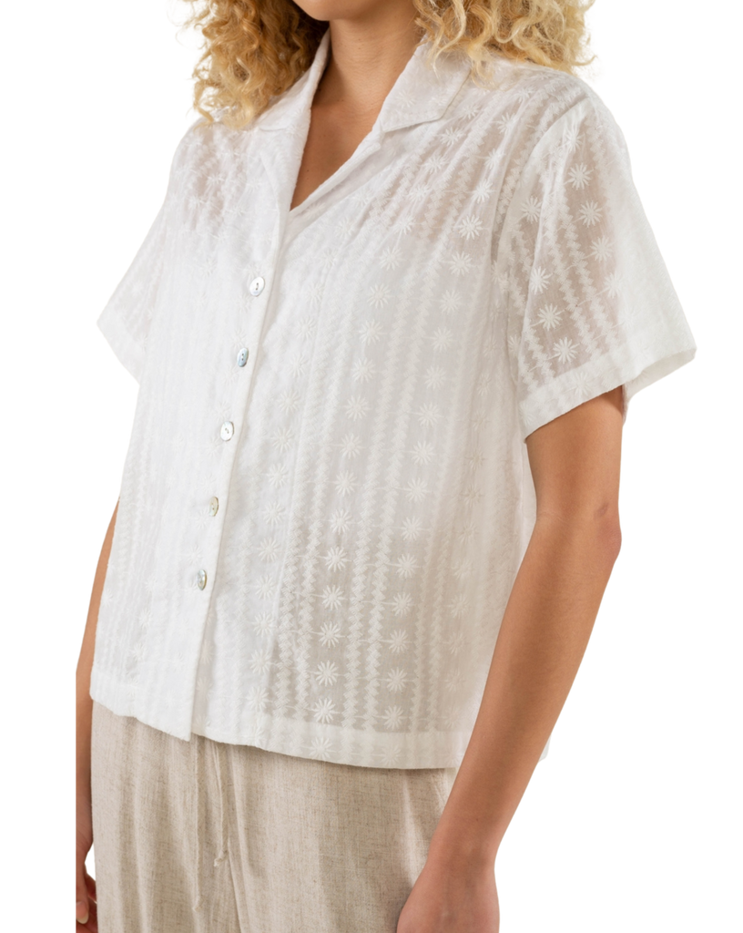 NLT - Helio Cotton Embroidery Button Up