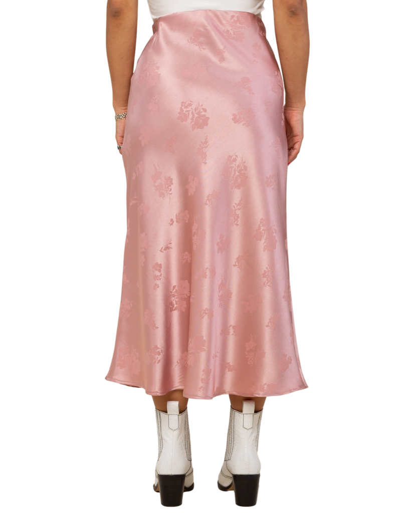 NLT - Floral Jacquard Skirt Rose