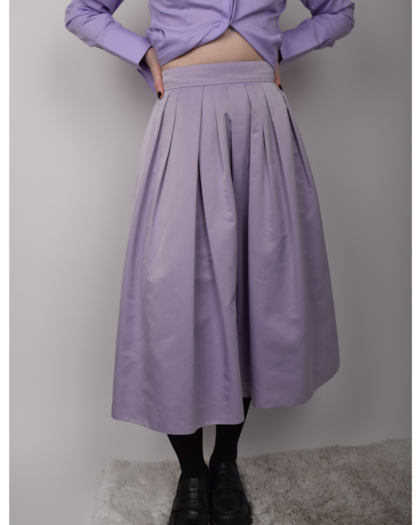Vintage - Mystrada Lavender Pleated Skirt