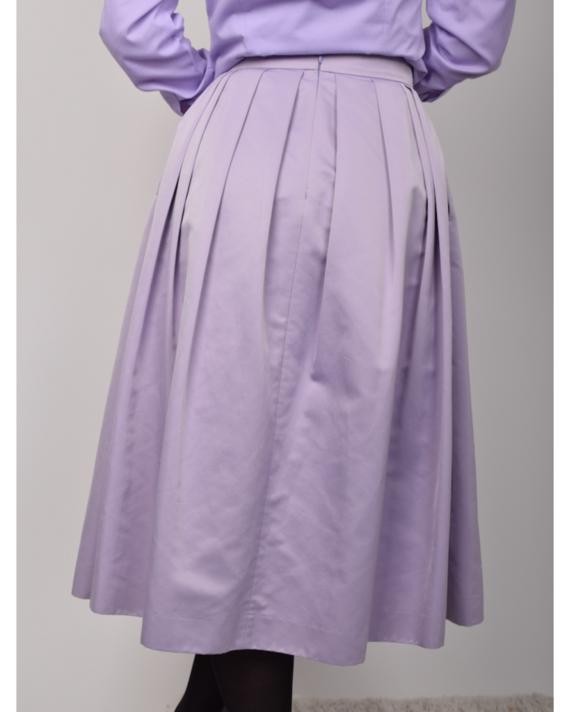 Vintage - Mystrada Lavender Pleated Skirt