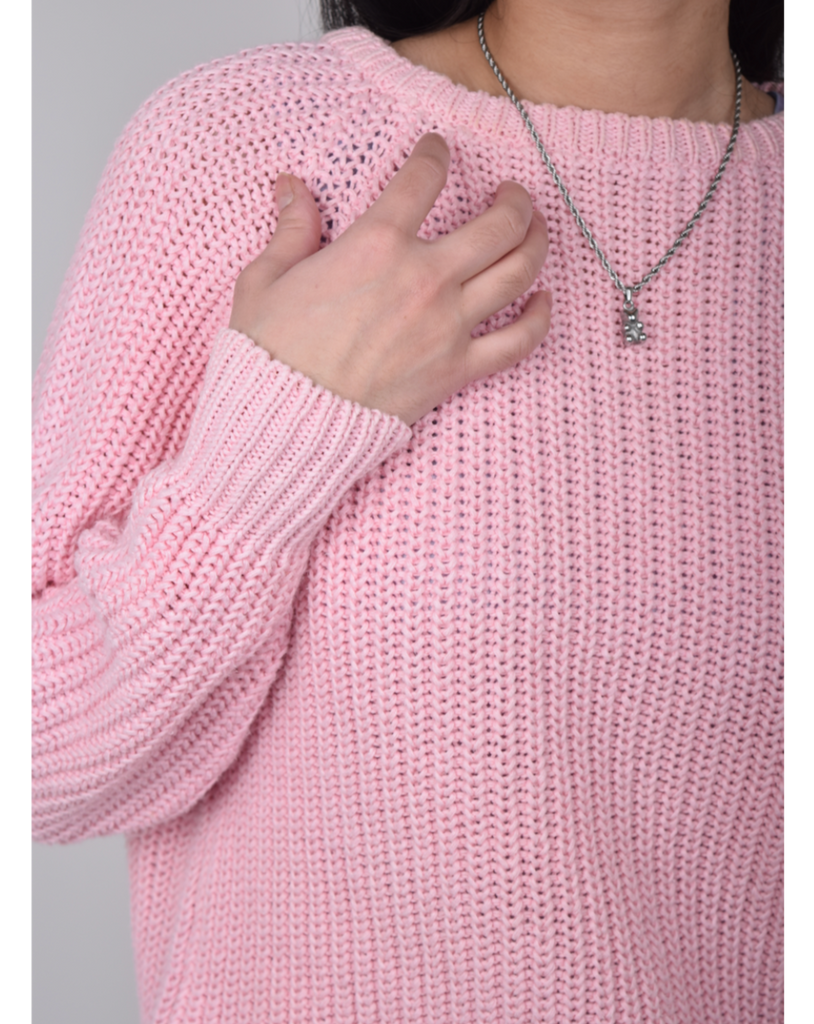 Vintage - Pink Heavy Knit Sweater