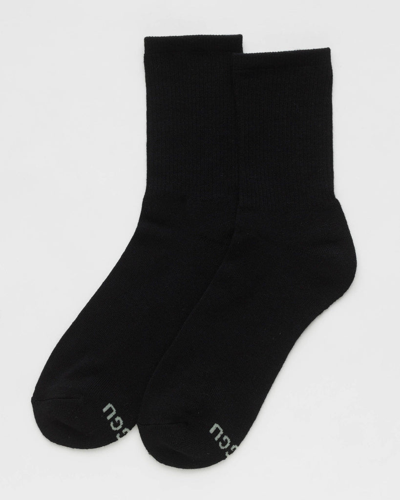 Baggu - Ribbed Sock Black