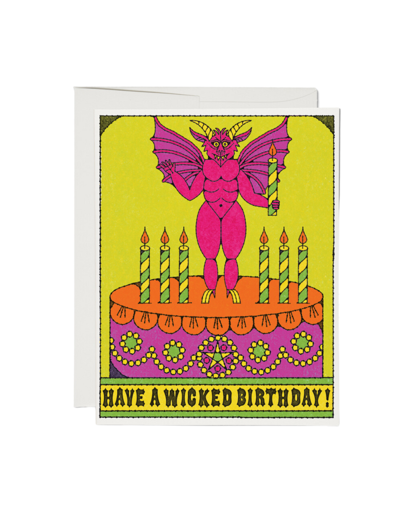 Red Cap Cards - Wicked Birthday Card