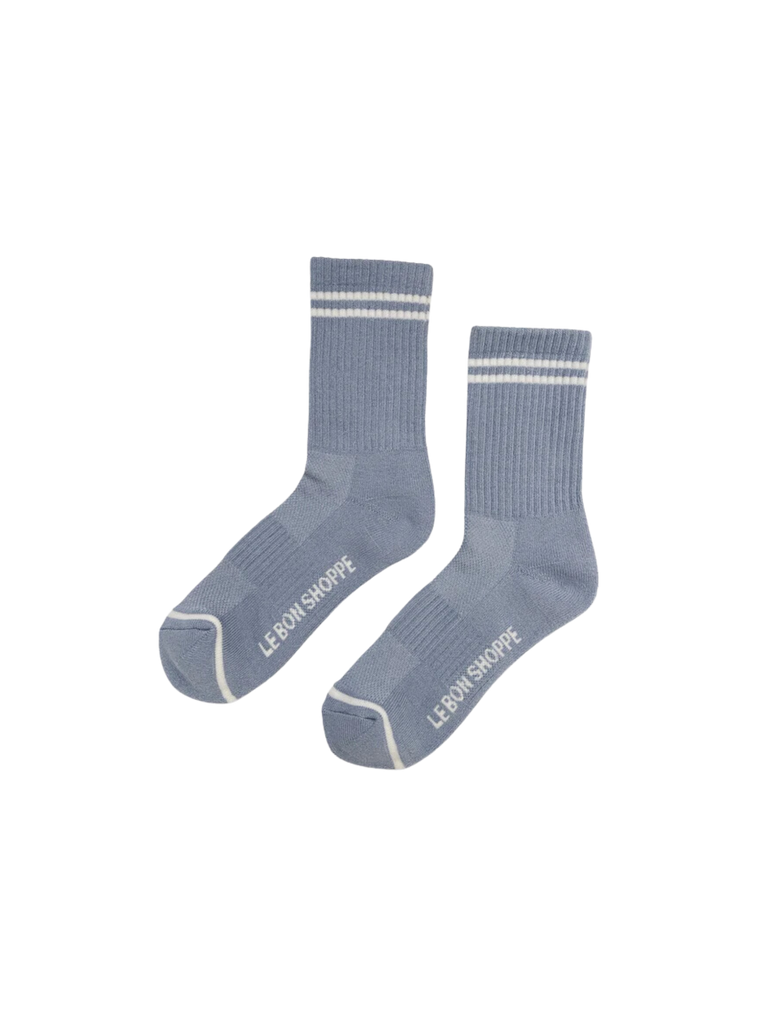 Le Bon Shoppe - Boyfriend Socks Blue Grey