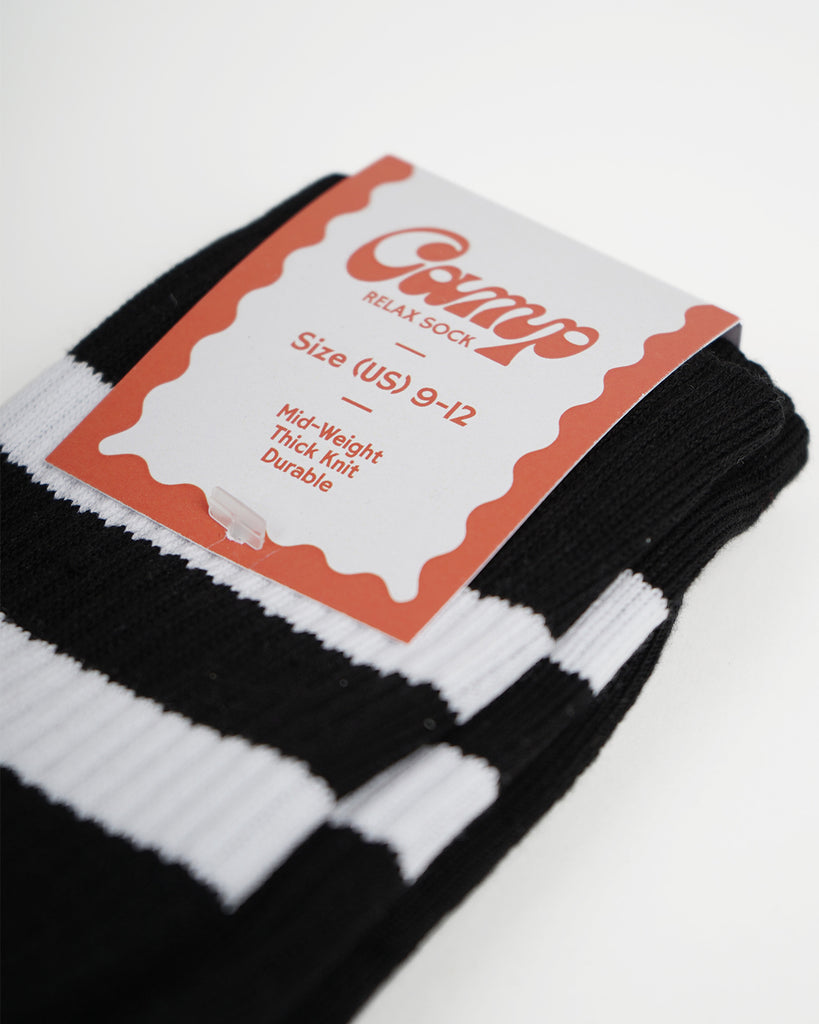 Camp Brand Goods - Relax Socks - Black/White