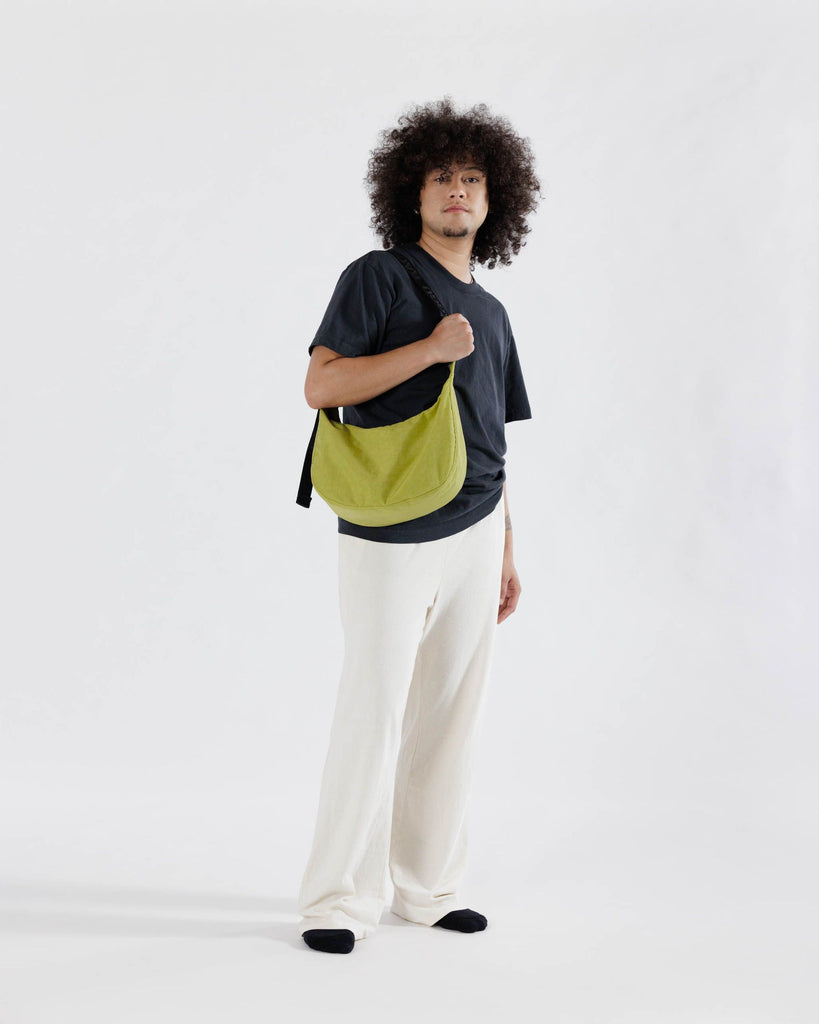 Baggu - Medium Nylon Crescent Bag Lemongrass
