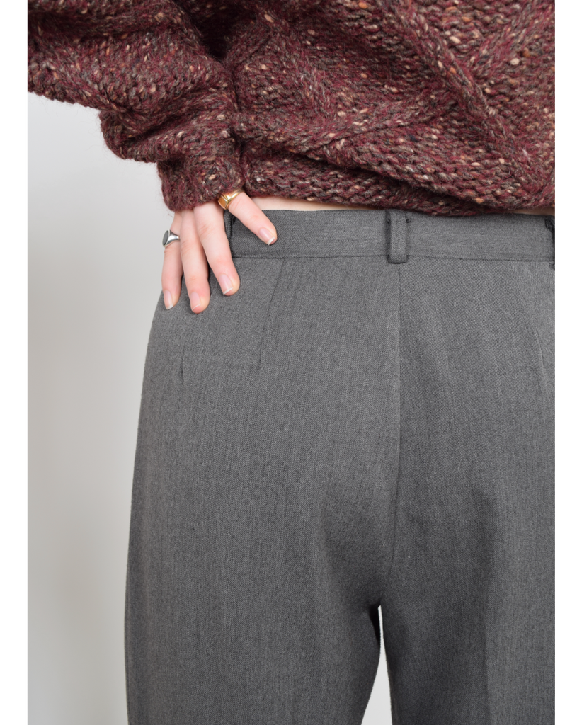 Vintage - Rafaella Petite Grey Trousers
