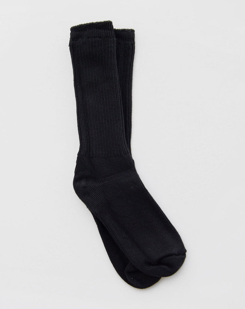 OKAYOK - Dyed Cotton Socks Black