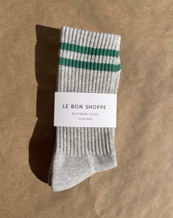 Le Bon Shoppe - Extended Boyfriend Sock Light Grey