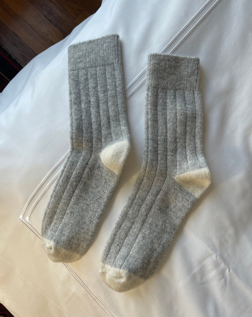 Le Bon Shoppe - Classic Cashmere Socks Grey Melange