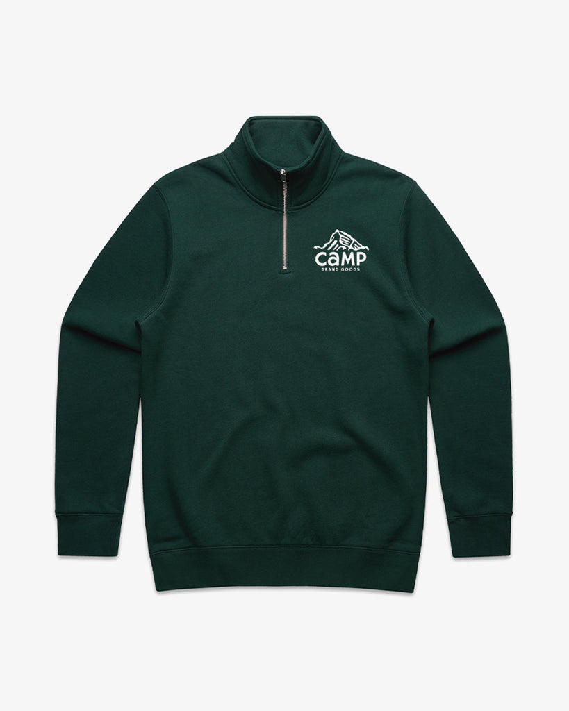 Camp Brand Goods Peak Logo 1/4 Zip