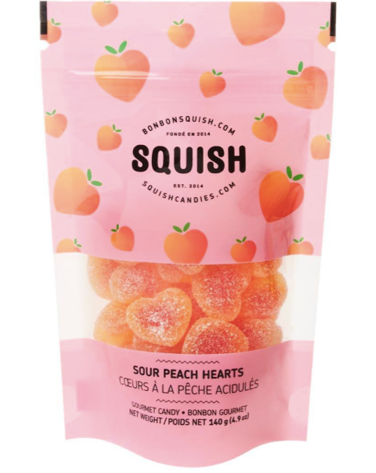 Squish - Sour Peach Hearts