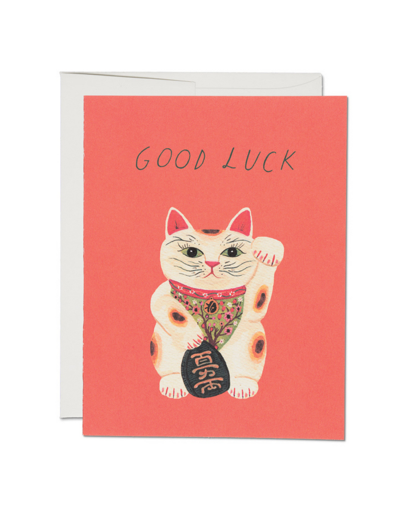 Red Cap Cards - Good Luck Kitty