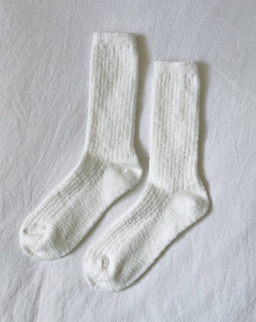 Le Bon Shoppe - Cottage Socks White Linen